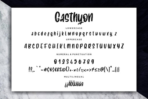 Gasthyon Stylish Brush Marker Font Creatype Studio 