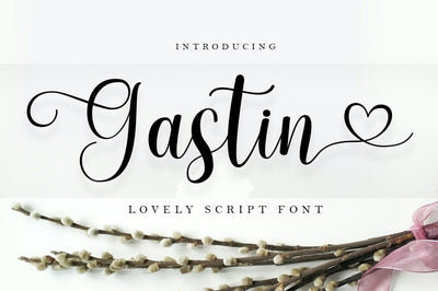 Gastin Script Font muhammadzeky 