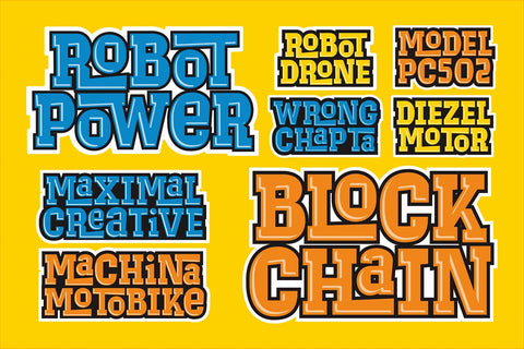 Gastro Codes - Playful Display Font Font Four Lines Std. 