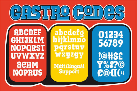 Gastro Codes - Playful Display Font Font Four Lines Std. 