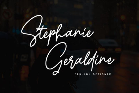 Gatheline Signature Font R. Studio 