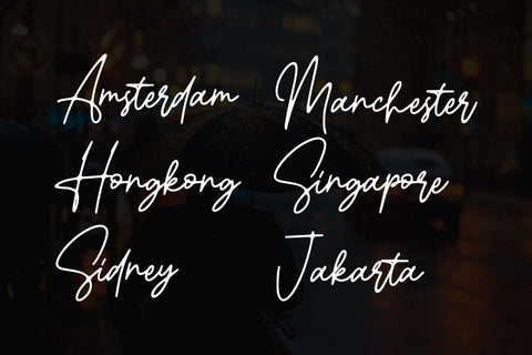 Gatheline Signature Font R. Studio 