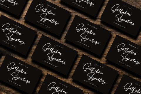Gatheline Signature Font R. Studio 