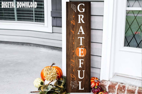 Gather and be grateful porce sing, grateful porce svg, cut files, fall season porce, pumpkin season porce, home decor svg SVG Isabella Machell 