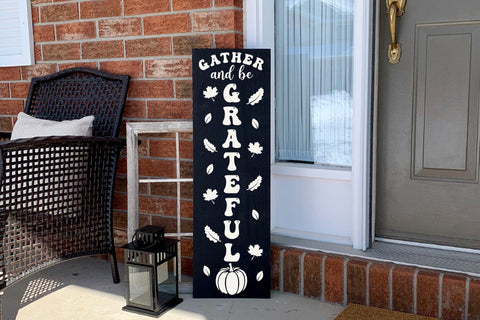 Gather and Be Grateful | Porch Sign SVG SVG CraftLabSVG 