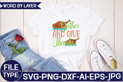 Gather and Give Thanks SVG Cut File SVG Studio Innate 