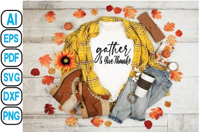 Gather & Give Thanks SVG Craftlabsvg24 