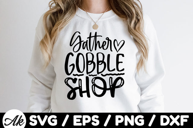 Gather gobble shop SVG SVG akazaddesign 
