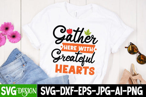 Gather Her With Greatful Hearts- SVG Cut File, Gather Her With Greatful Hearts PNG, Hello Fall SVG Quotes, Fall Farmhouse SVG Cut File , Fall Farmhouse SVG Quotes , Fall SVG Cut File, Autumn SVG Cut File SVG BlackCatsMedia 
