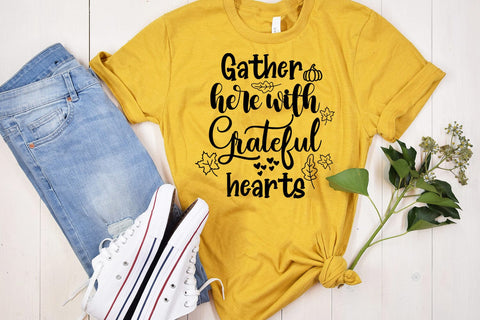 Gather Here- Thanksgiving Decor SVG SVG Happy Printables Club 