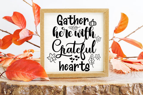Gather Here- Thanksgiving Decor SVG SVG Happy Printables Club 