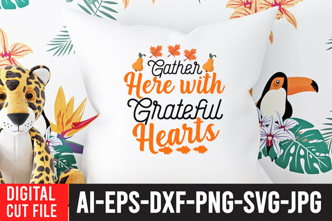 Gather Here Witg Grateful Heats SVG Design SVG BlackCatsMedia 