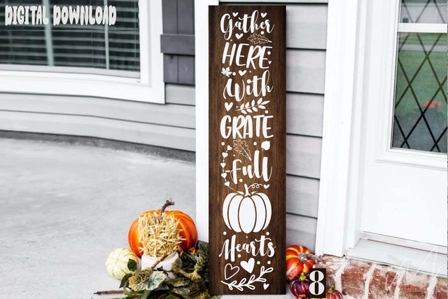 Gather here with grateful hearts force sing, fall season porce, pumpkin porce svg, Halloween porce sing, cut files SVG Isabella Machell 