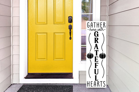 Gather Here with Grateful Hearts - Porch Sign SVG SVG CraftLabSVG 