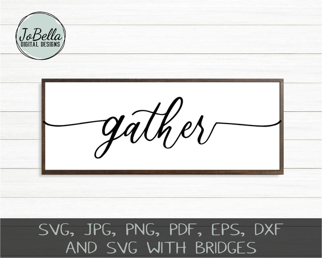 Gather SVG Cut File and Printable SVG JoBella Digital Designs 