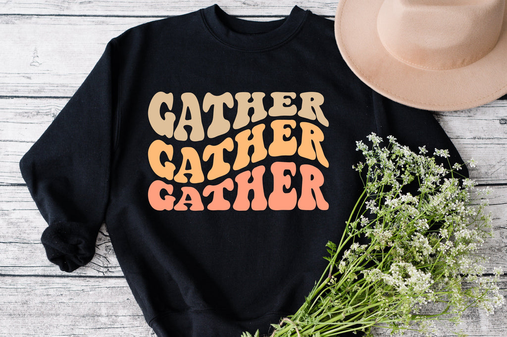 Gather SVG, Gather Script SVG, Gather Sign SVG, Digital Download, Cut ...