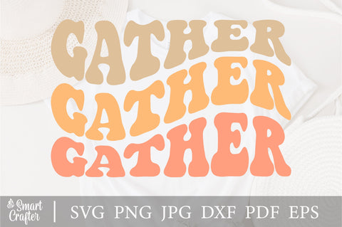 Gather SVG, Gather Script SVG, Gather Sign SVG, Digital Download, Cut File, Sublimation, Clip Art (includes svg, png, dxf file formats SVG Fauz 