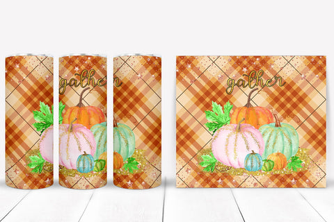 Gather Tumbler Sublimation I Thanksgiving Tumbler Wrap PNG Sublimation Happy Printables Club 