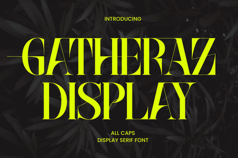 Gatheraz Display Serif SVG Irvan Randi 