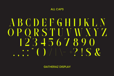 Gatheraz Display Serif SVG Irvan Randi 