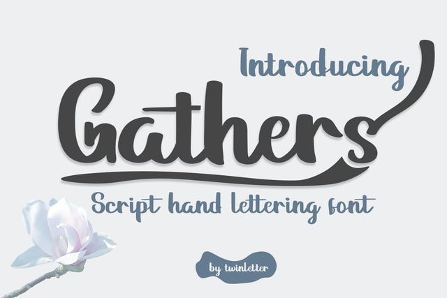 Gathers Font twinletter 