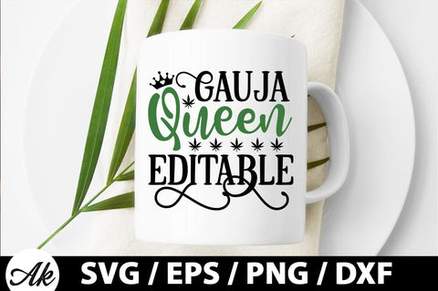 Gauja queen editable SVG SVG akazaddesign 