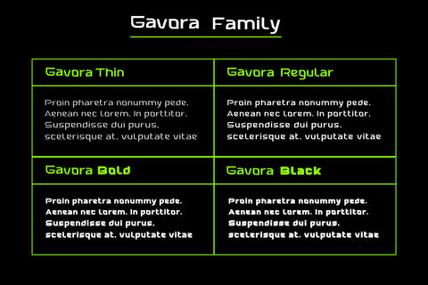 Gavora Font twinletter 