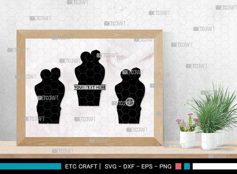 Gay Couple Monogram, Gay Couple Silhouette, Gay Couple SVG, Homosexual Svg, Couple Svg, Gay Svg, SB00363 SVG ETC Craft 