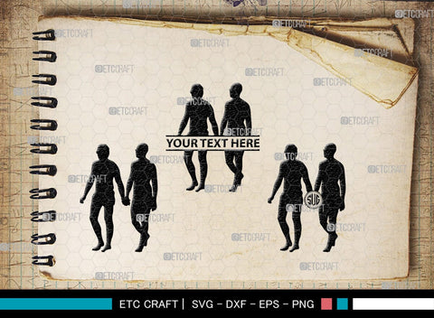 Gay Couple Monogram, Gay Couple Silhouette, Gay Couple SVG, Homosexual Svg, Couple Svg, Gay Svg, SB00363 SVG ETC Craft 