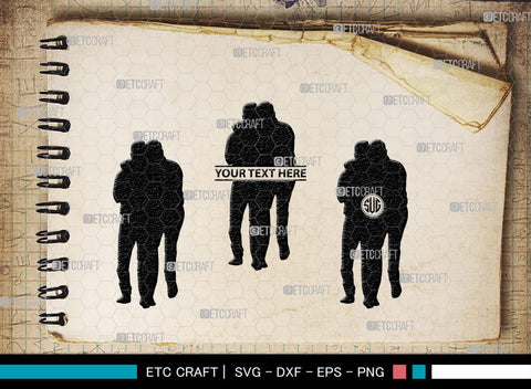 Gay Couple Monogram, Gay Couple Silhouette, Gay Couple SVG, Homosexual Svg, Couple Svg, Gay Svg, SB00363 SVG ETC Craft 