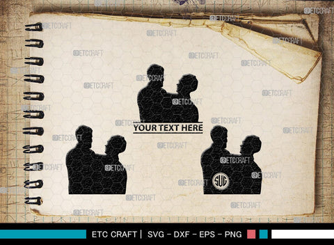 Gay Couple Monogram, Gay Couple Silhouette, Gay Couple SVG, Homosexual Svg, Couple Svg, Gay Svg, SB00363 SVG ETC Craft 