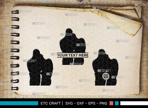 Gay Couple Monogram, Gay Couple Silhouette, Gay Couple SVG, Homosexual Svg, Couple Svg, Gay Svg, SB00363 SVG ETC Craft 