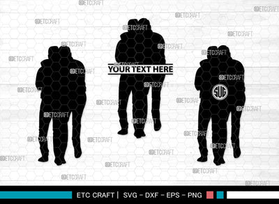 Gay Couple Monogram, Gay Couple Silhouette, Gay Couple SVG, Homosexual Svg, Couple Svg, Gay Svg, SB00363 SVG ETC Craft 