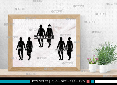 Gay Couple Monogram, Gay Couple Silhouette, Gay Couple SVG, Homosexual Svg, Couple Svg, Gay Svg, SB00363 SVG ETC Craft 