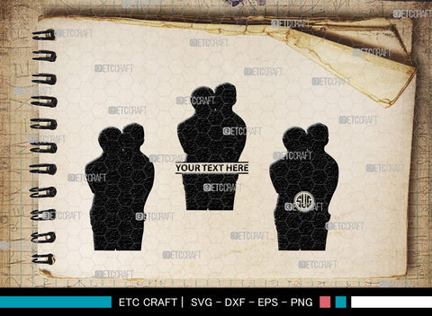 Gay Couple Monogram, Gay Couple Silhouette, Gay Couple SVG, Homosexual Svg, Couple Svg, Gay Svg, SB00363 SVG ETC Craft 