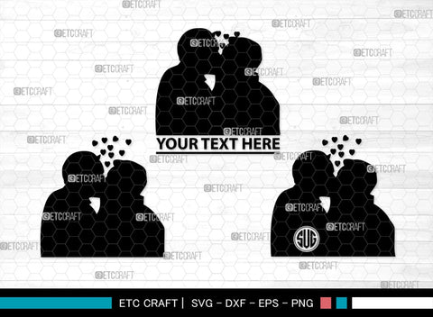 Gay Couple Monogram, Gay Couple Silhouette, Gay Couple SVG, Homosexual Svg, Couple Svg, Gay Svg, SB00363 SVG ETC Craft 