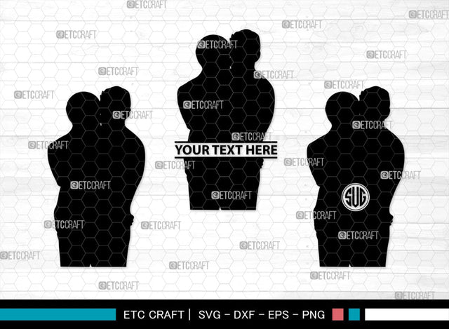 Gay Couple Monogram, Gay Couple Silhouette, Gay Couple SVG, Homosexual Svg, Couple Svg, Gay Svg, SB00363 SVG ETC Craft 