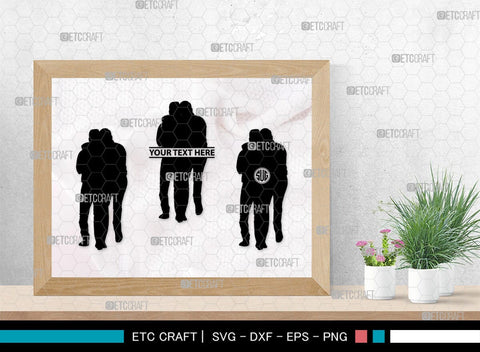 Gay Couple Monogram, Gay Couple Silhouette, Gay Couple SVG, Homosexual Svg, Couple Svg, Gay Svg, SB00363 SVG ETC Craft 