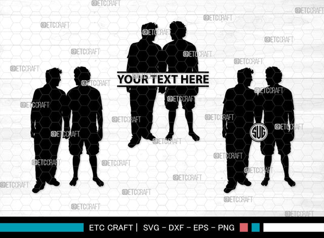 Gay Couple Monogram, Gay Couple Silhouette, Gay Couple SVG, Homosexual Svg, Couple Svg, Gay Svg, SB00363 SVG ETC Craft 