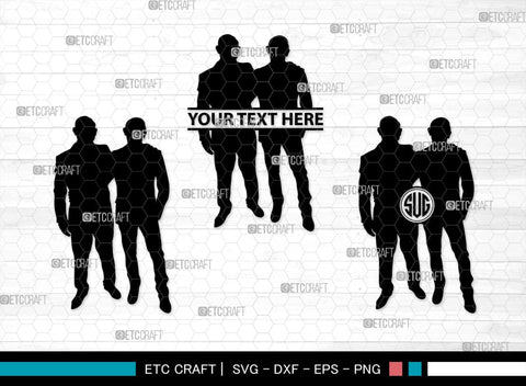 Gay Couple Monogram, Gay Couple Silhouette, Gay Couple SVG, Homosexual Svg, Couple Svg, Gay Svg, SB00363 SVG ETC Craft 