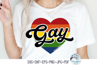 Gay Heart SVG SVG Wispy Willow Designs 