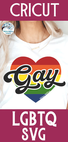 Gay Heart SVG SVG Wispy Willow Designs 