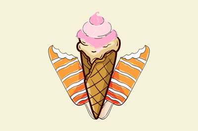 Gay Ice Cream LGBT Pride Rainbow PNG Sublimation Rupkotha 