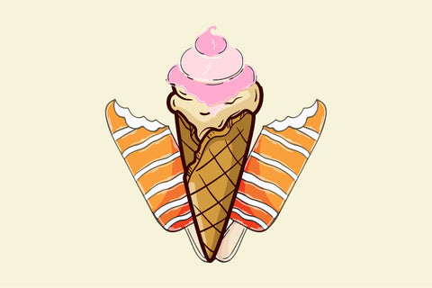 Gay Ice Cream LGBT Pride Rainbow PNG Sublimation Rupkotha 