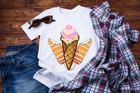 Gay Ice Cream LGBT Pride Rainbow PNG Sublimation Rupkotha 