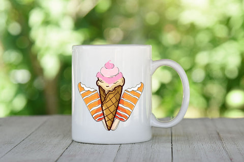 Gay Ice Cream LGBT Pride Rainbow PNG Sublimation Rupkotha 