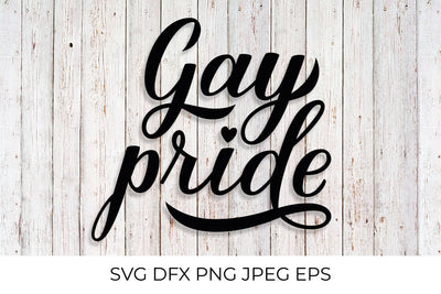 Gay Pride calligraphy lettering SVG LaBelezoka 
