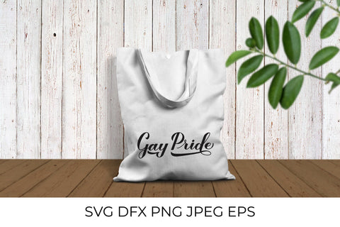 Gay Pride lettering. LGBTQ+ community slogan SVG LaBelezoka 