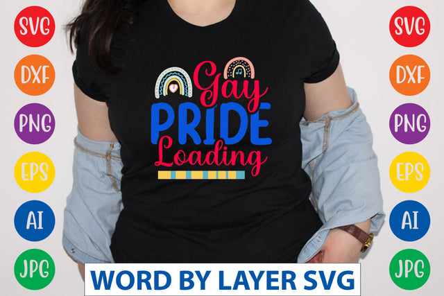 Gay Pride Loading SVG CUT FILE SVG Rafiqul20606 
