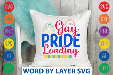 Gay Pride Loading SVG CUT FILE SVG Rafiqul20606 